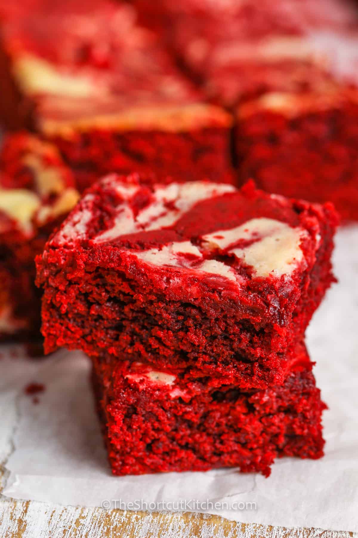 Quick & Easy Red Velvet Brownies: Using Cake Mix