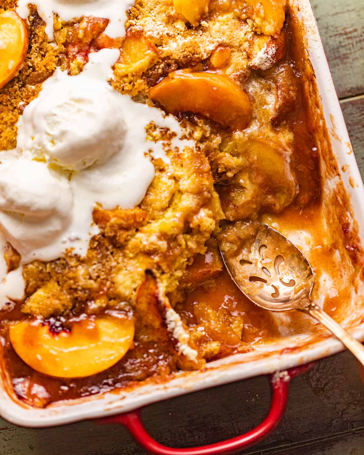 easy peach cobbler recipe with cake mix