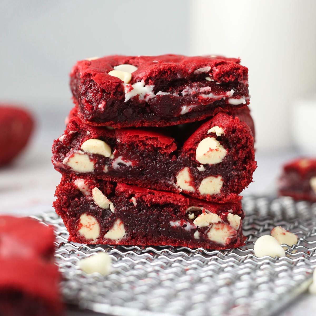 Quick & Easy Red Velvet Brownies: Using Cake Mix