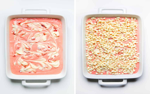 Yummy Strawberry Earthquake Cake with Coconut the Easy Way