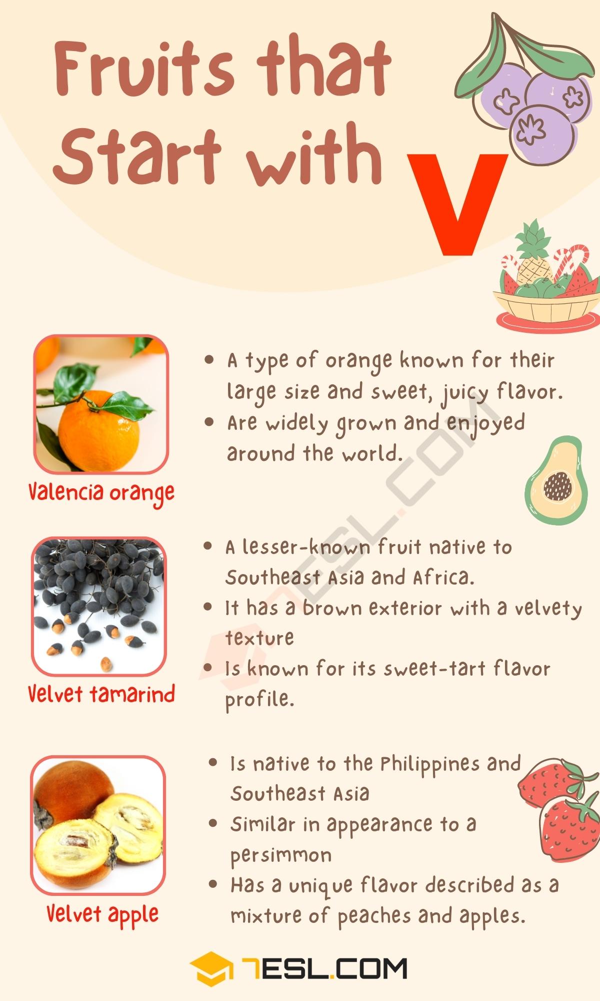 Learn About Fruits That Start With V: English Names Made Simple