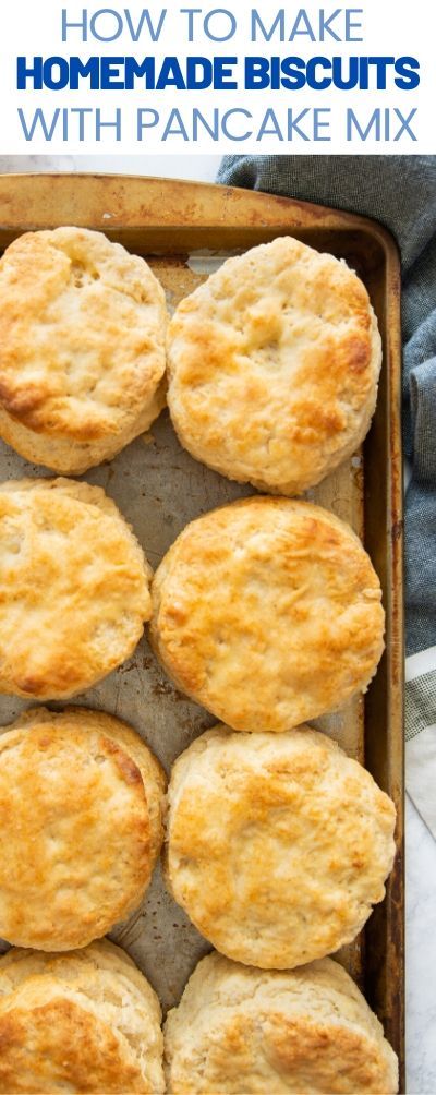 making biscuits using krusteaz pancake mix