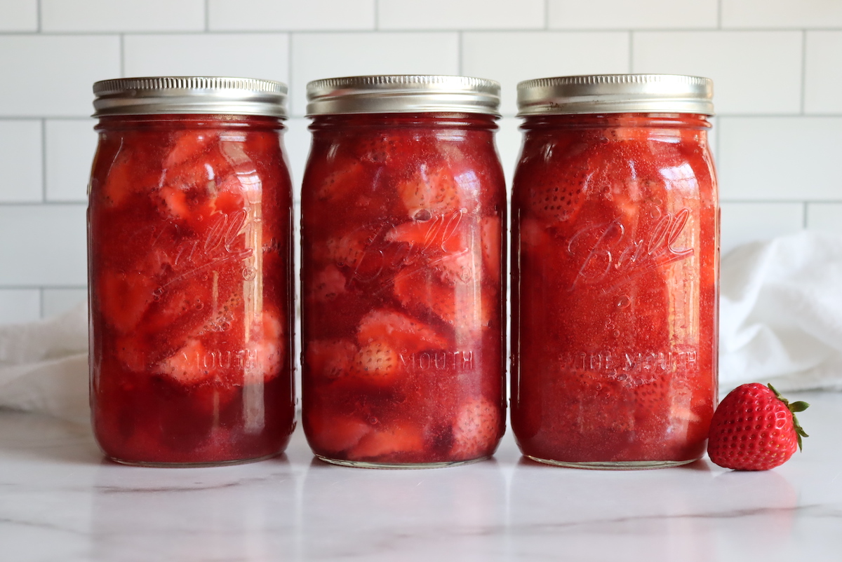 how to make pie filling with canned strawberries