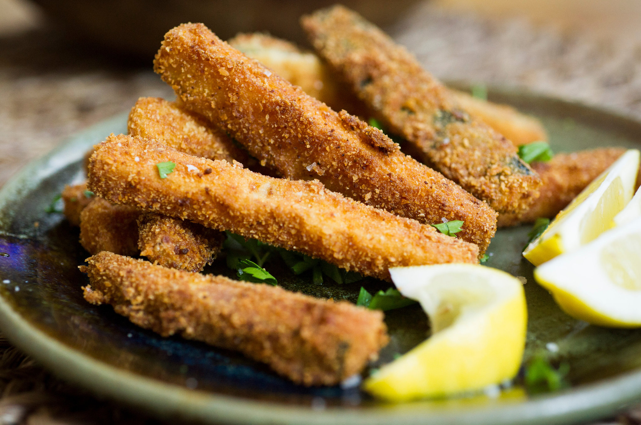 ways to articulate the taste of deep fried zucchini mozzarella sticks