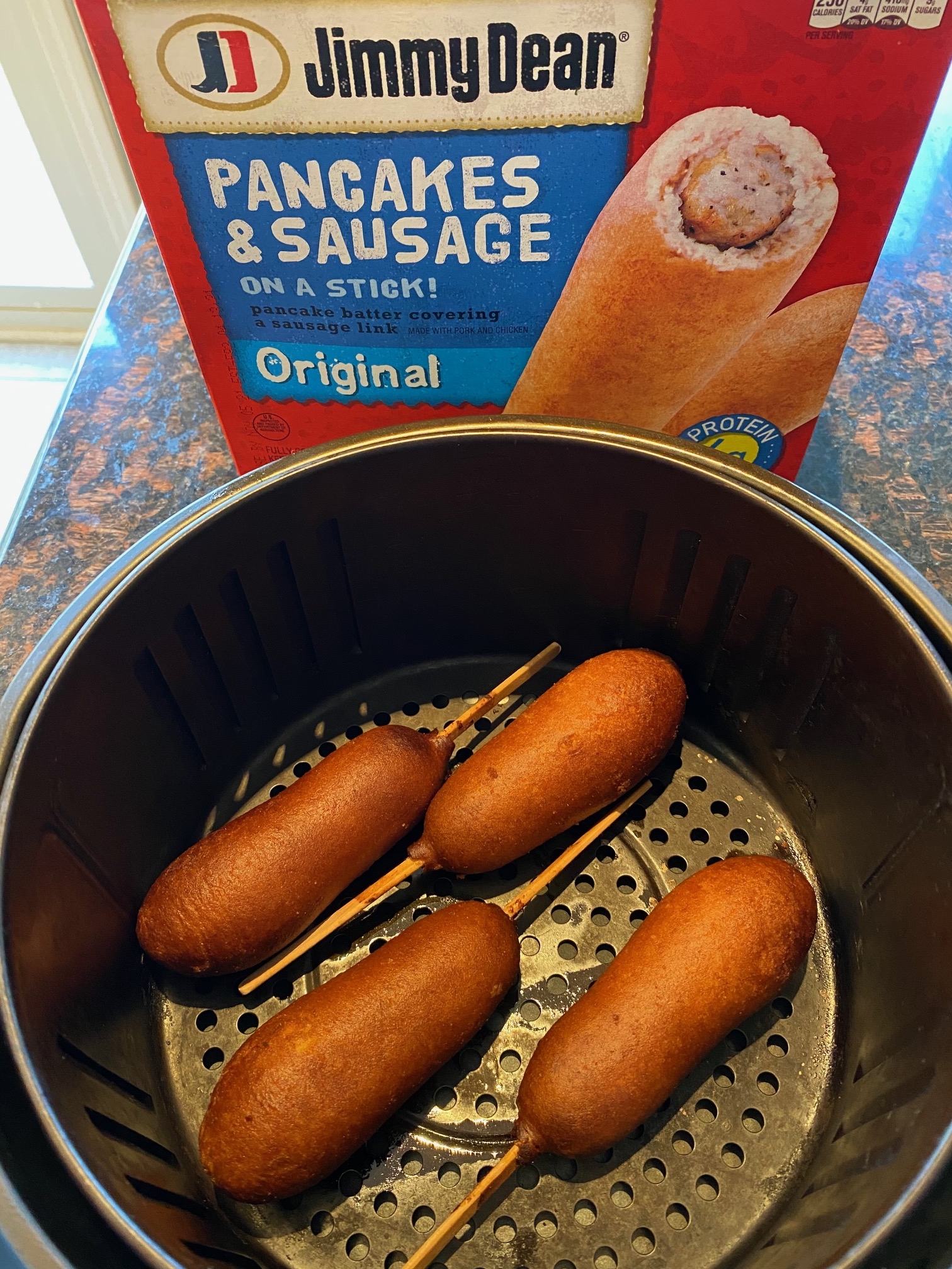 Pancake and Sausage on a Stick Air Fryer Time How Long to Cook