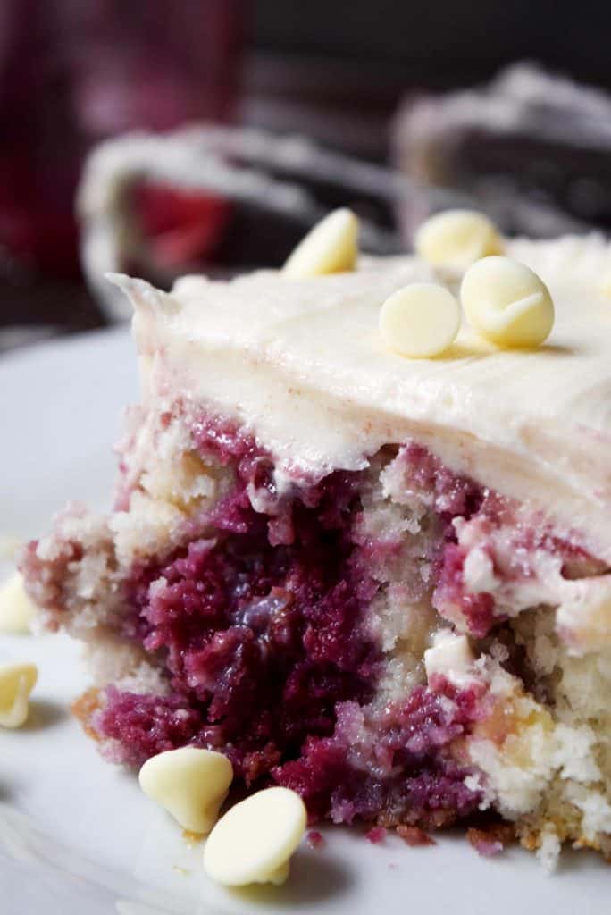 Make This: Simple White Chocolate Raspberry Poke Cake Recipe