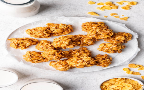 peanut butter cornflake bites made without corn syrup