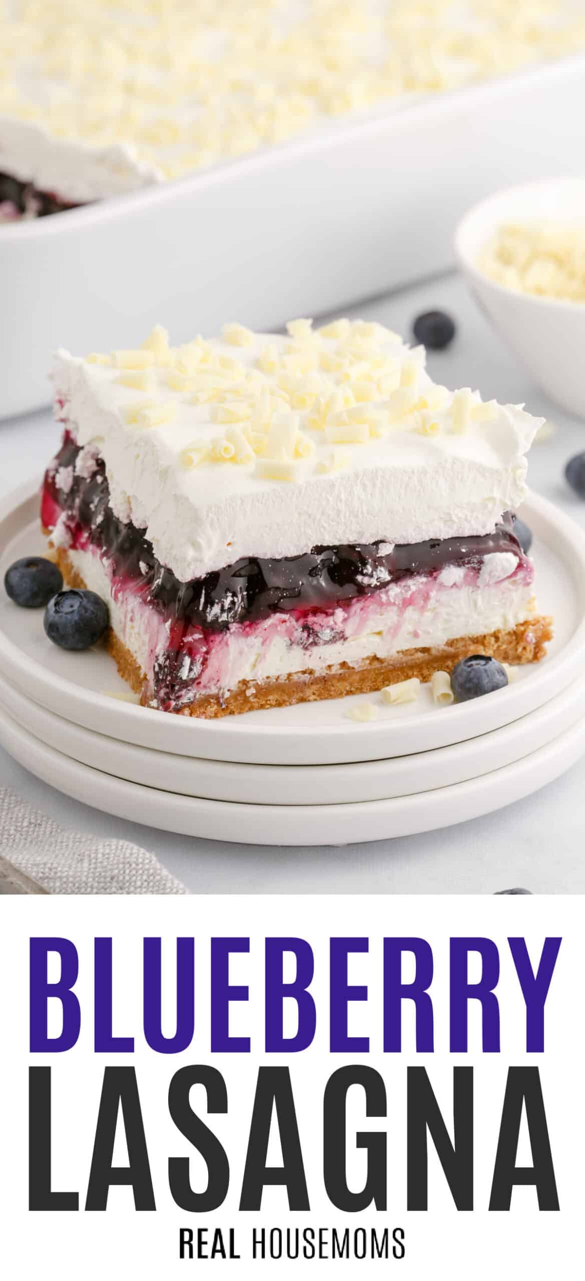 Blueberry Lasagna Graham Cracker Crust: The Perfect Dessert for Summer.
