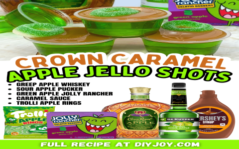 Make Delicious Crown Royal Apple Jello Shots in an Apple