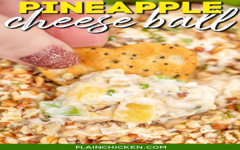Pineapple and Walnut Cheese Ball: Party Perfect Recipe