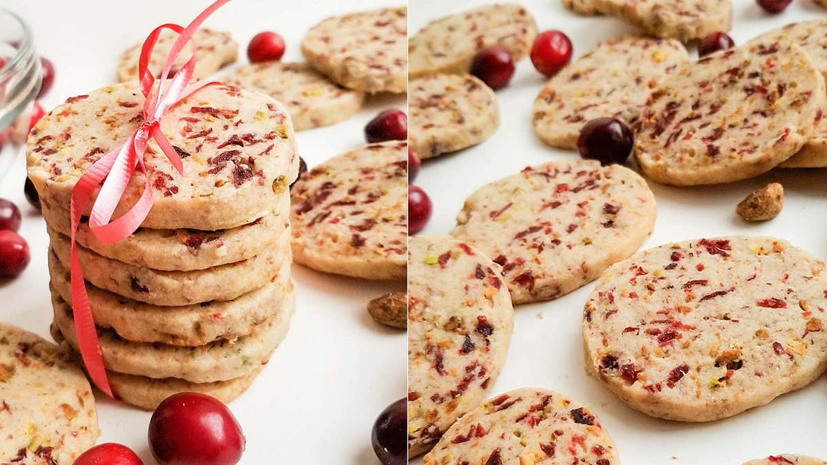 Baking Delicious Ginger Cranberry Pistachio Shortbread Cookies: A Step-by-Step Tutorial