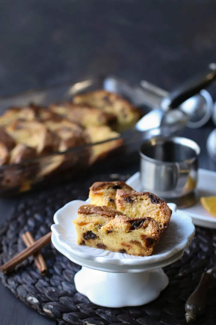 chocolate chunk panettone breakfast bake