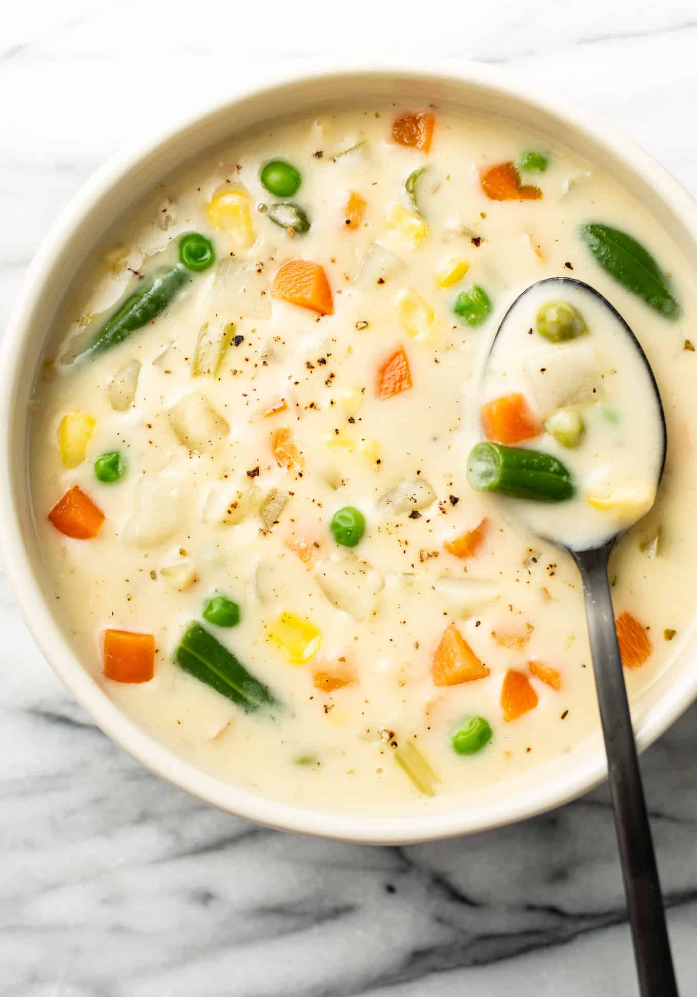 calorie content of homemade potato vegetable soup