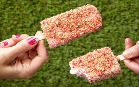 Strawberry Blueberry on Popsicle Stick: The Ultimate Frozen Treat for a Hot Summer Day!