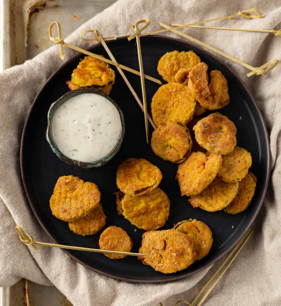 air fryer fried pickles recipe without using breadcrumbs