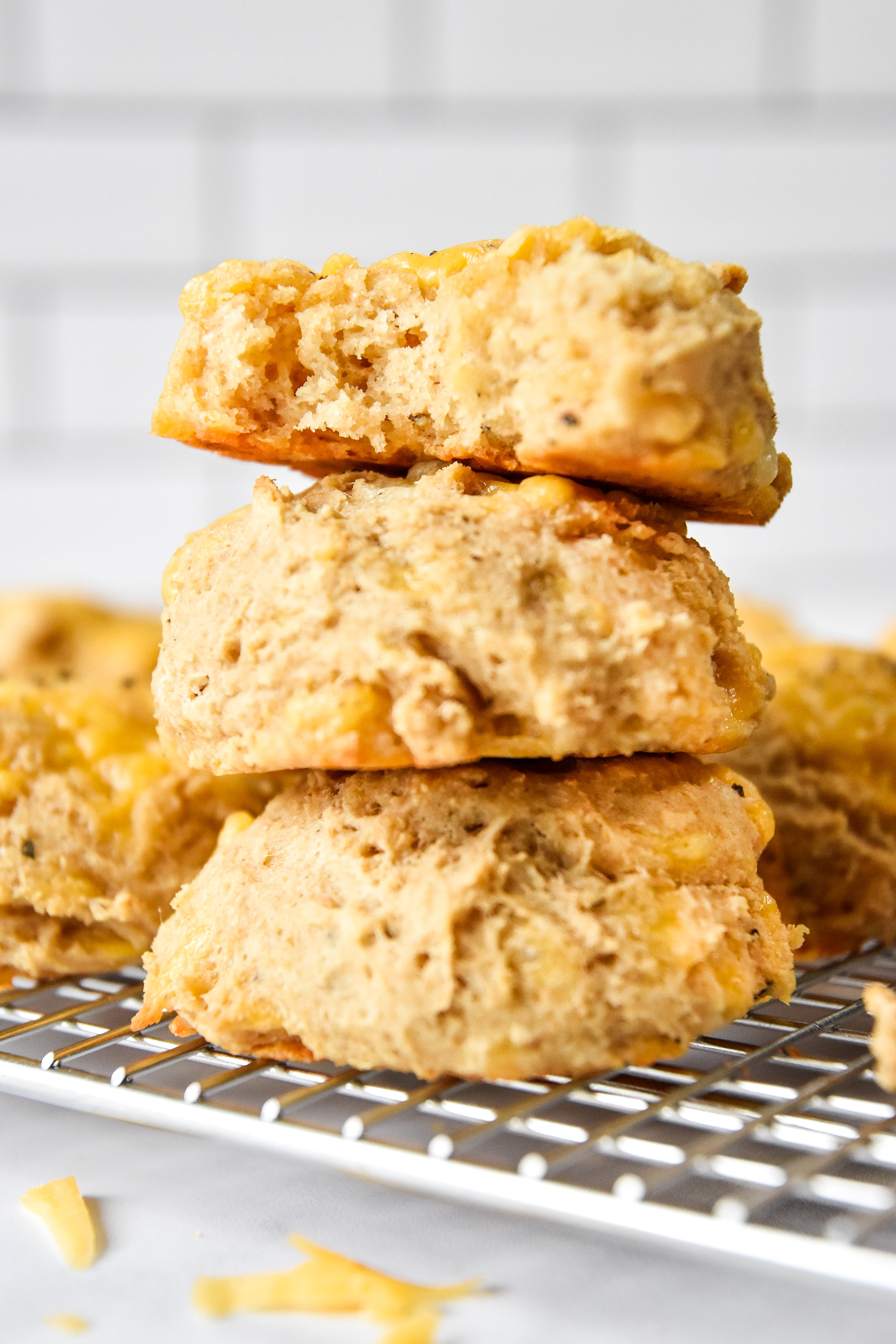 using krusteaz pancake mix to create drop biscuits