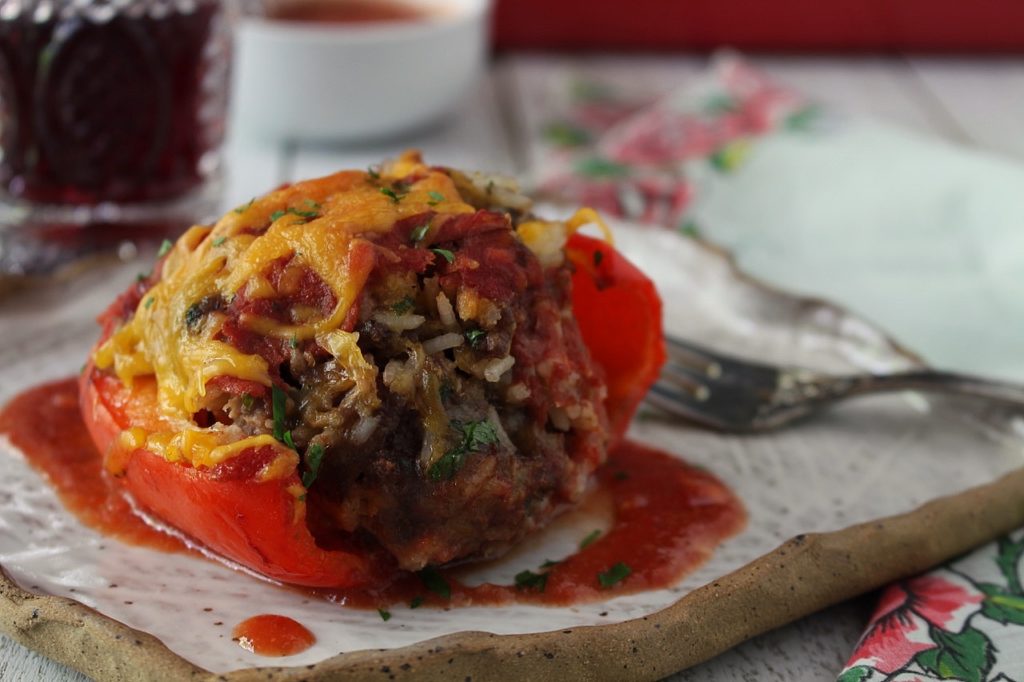 stuffed bell peppers in tomato sauce recipe (Homemade Goodness in Every Bite)