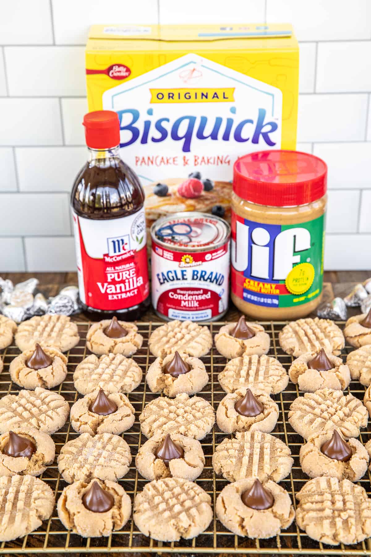 peanut butter cookies with bisquick and condensed milk