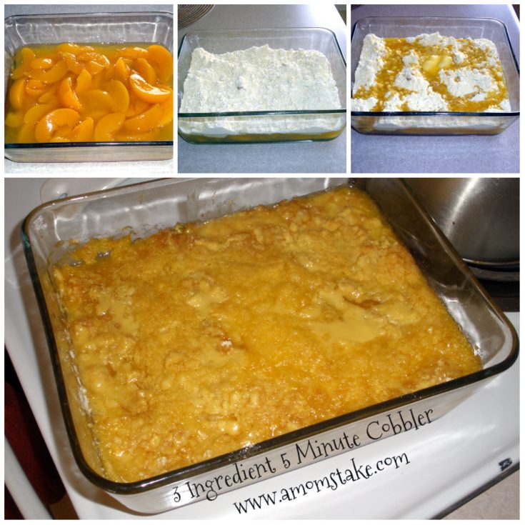 easy peach cobbler recipe with cake mix