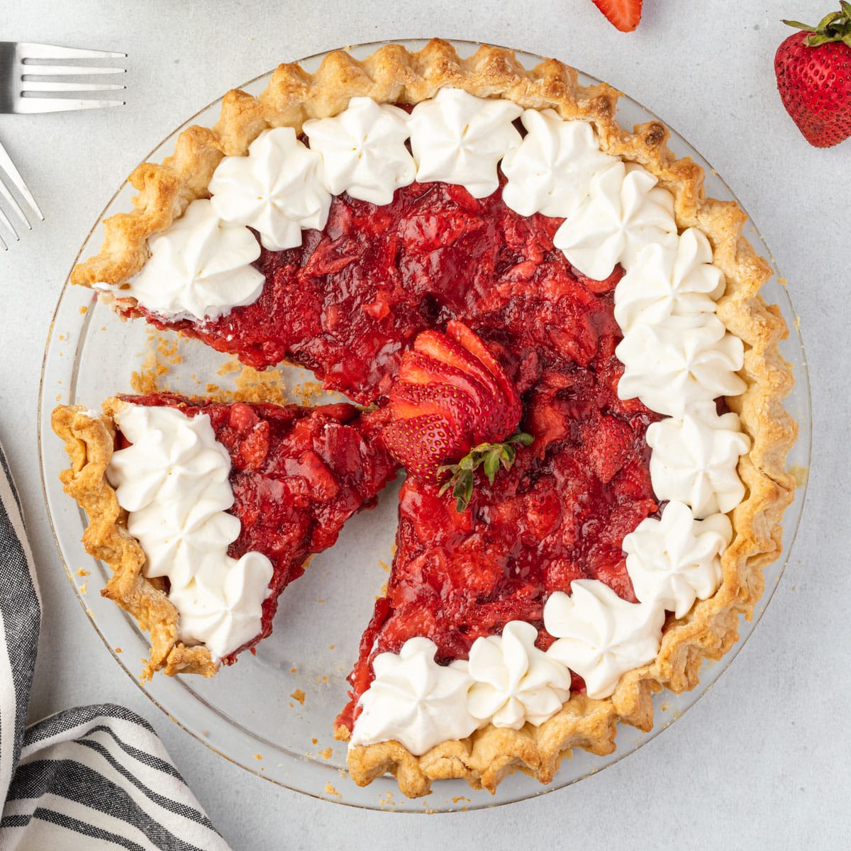 strawberry pie using pre-made filling