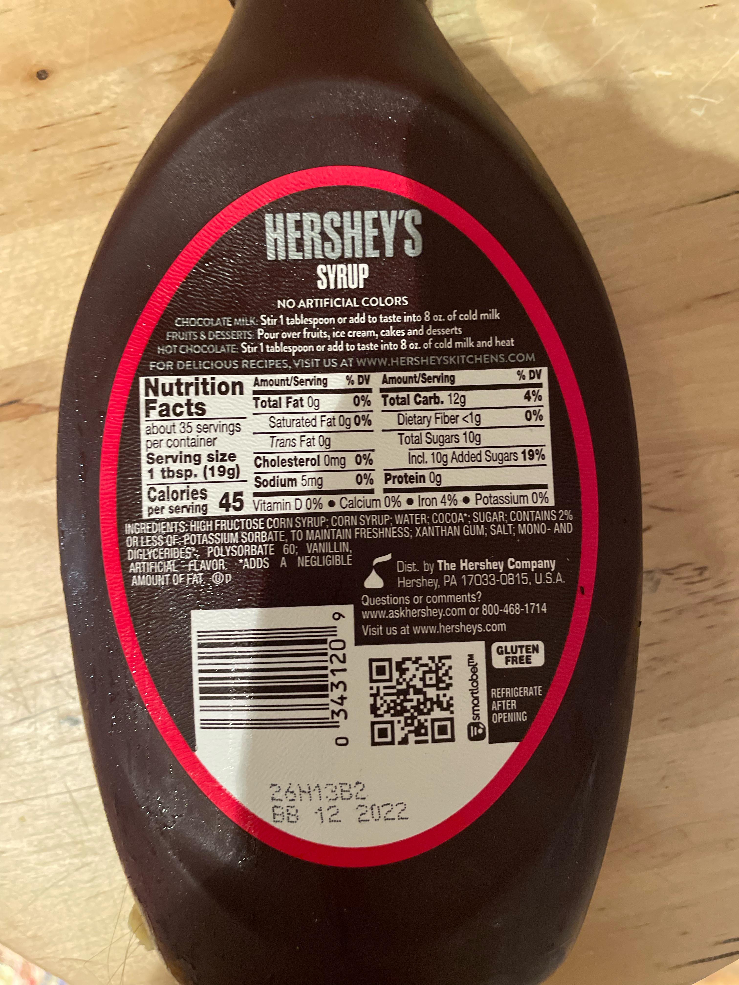 what is the shelf life of chocolate syrup past the expiration date