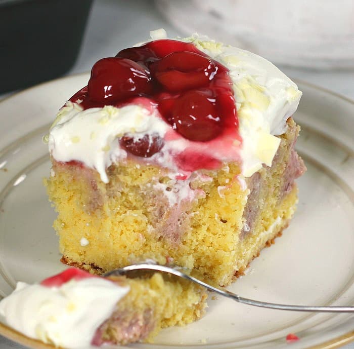 cherry dessert using cake mix and condensed milk