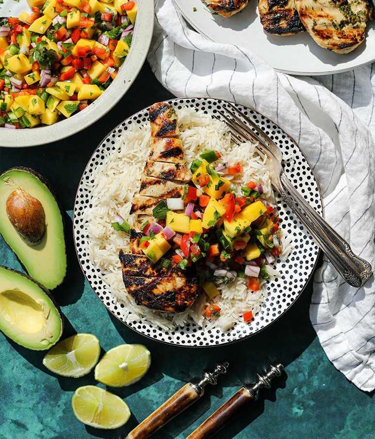 Need a Quick Dinner? This Cilantro Lime Chicken with Mango Salsa Is Ready in Minutes, and Is a Crowd Pleaser