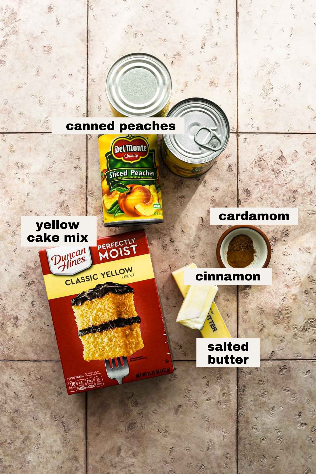 cake mix peach cobbler instructions