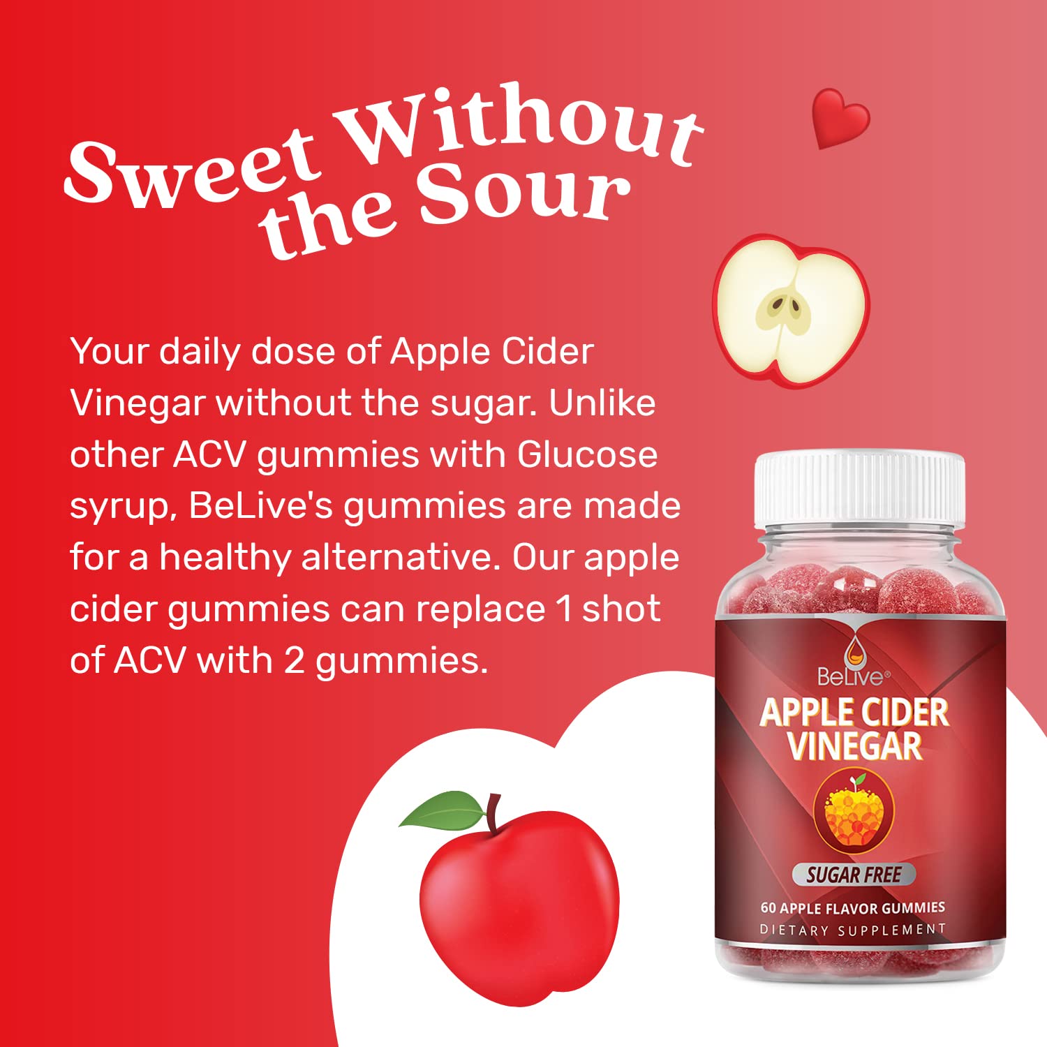 Sugar Free Apple Cider Vinegar Gummies: Tasty Way to Wellness!