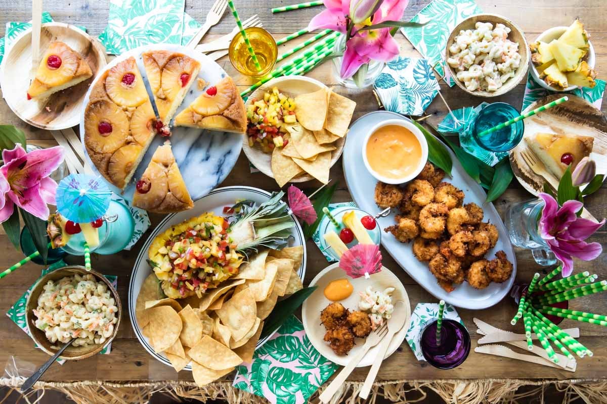 Delicious Finger Foods for Summer Tropical Theme Party