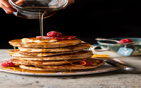 fluffy lemon ricotta hotcakes using mix