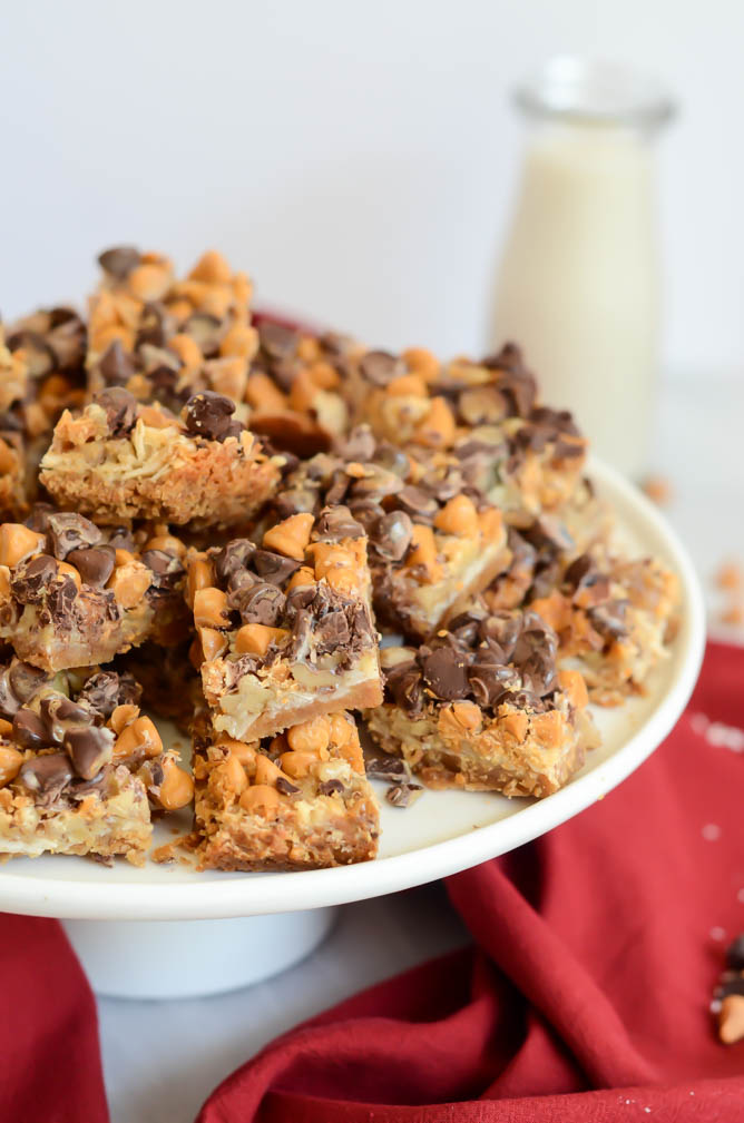 butterscotch coconut chocolate squares