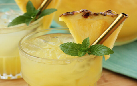 Cool Down with a Frozen Pineapple Drink with Malibu Rum