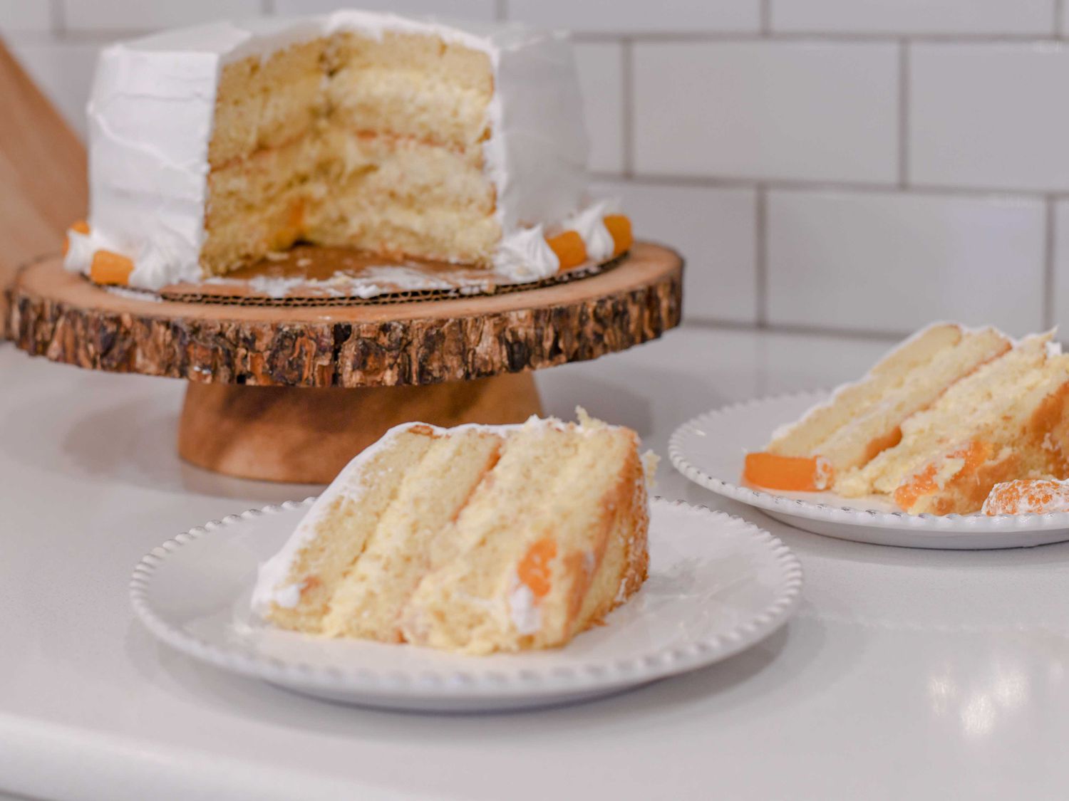 a million-dollar dessert with mandarin slices