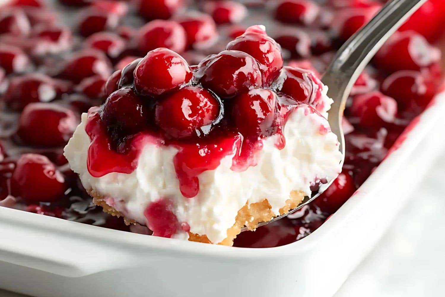 Making Cherries in the Snow - No Angel Food Cake (The Best Simple Recipe for Beginners)