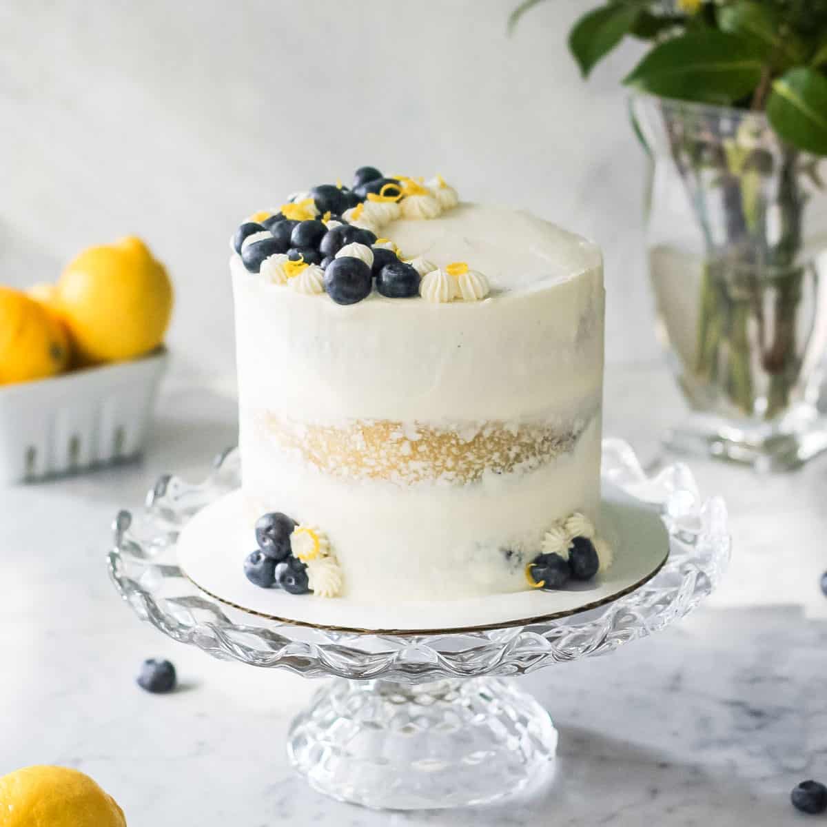 Wow Your Guests With This Lemon Blueberry Mascarpone Cake Recipe