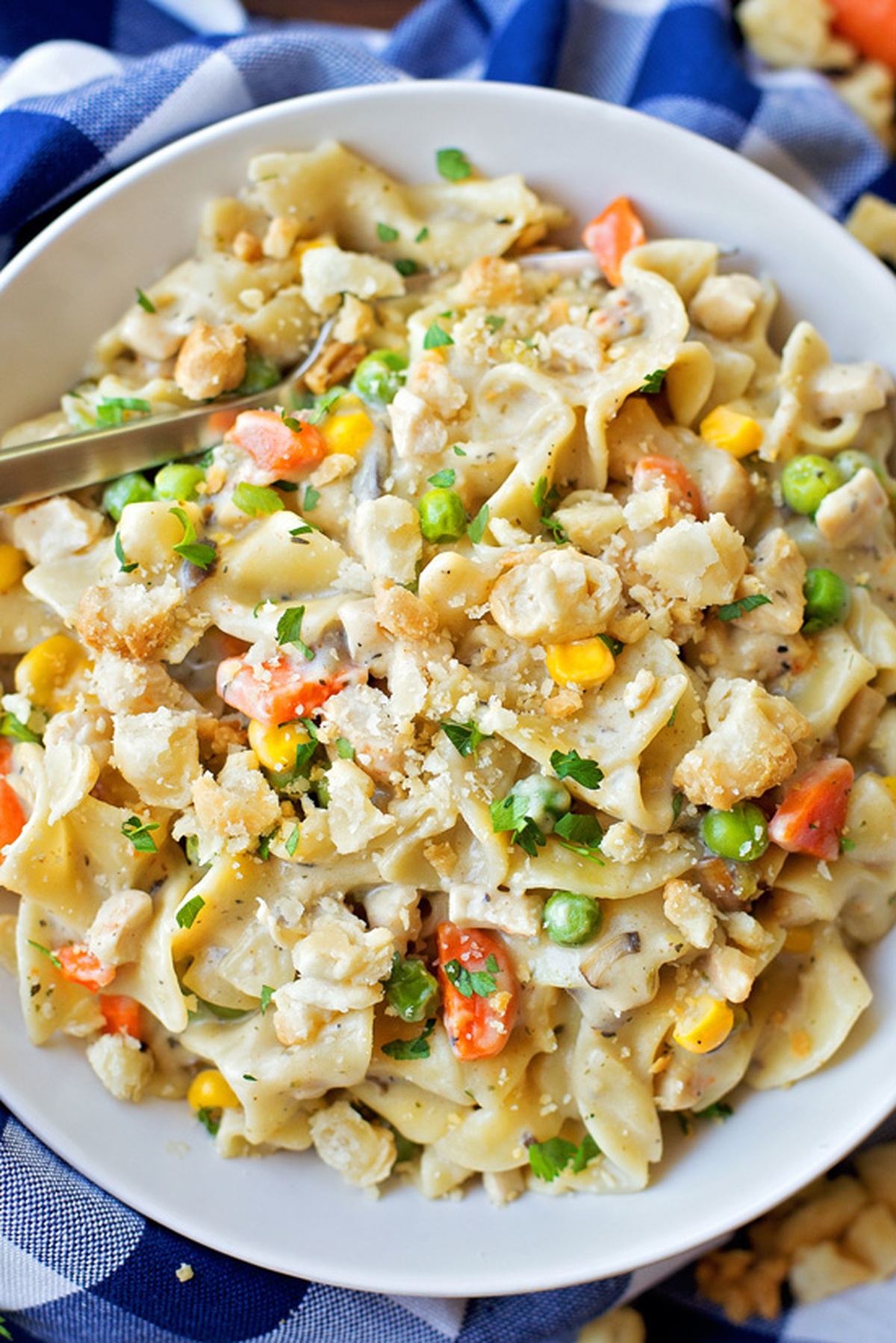 creamy chicken soup pasta pot pie made simple