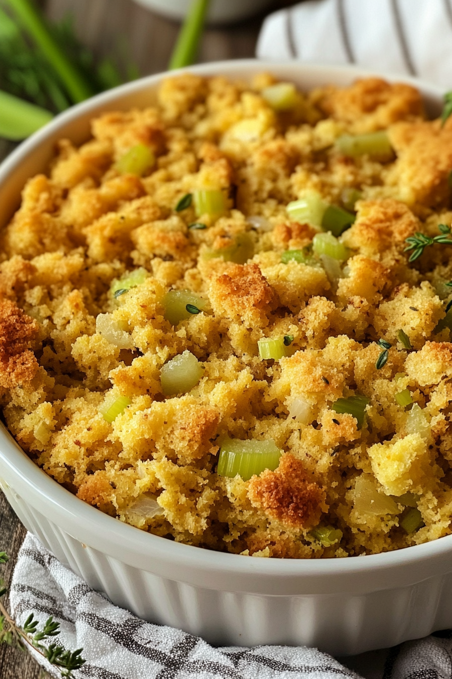 creamy chicken soup cornbread stuffing by paula deen