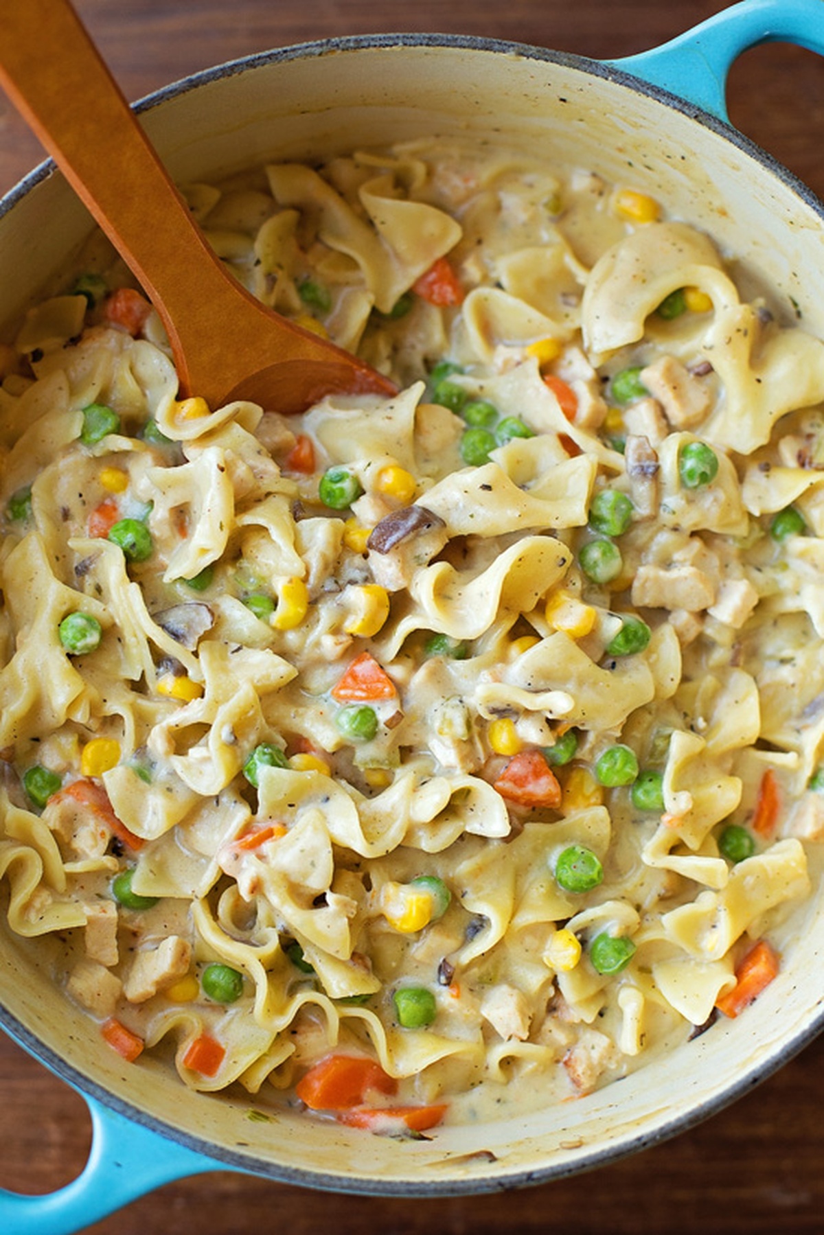 creamy chicken soup pasta pot pie made simple