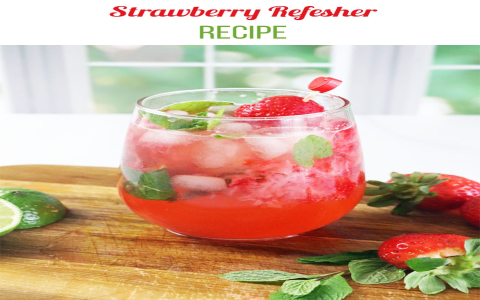How do you make a strawberry refresher? Try this simple and tasty recipe!