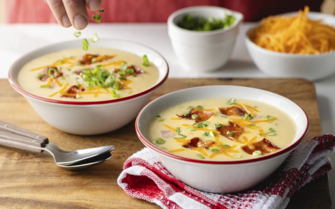 calorie content of homemade potato vegetable soup