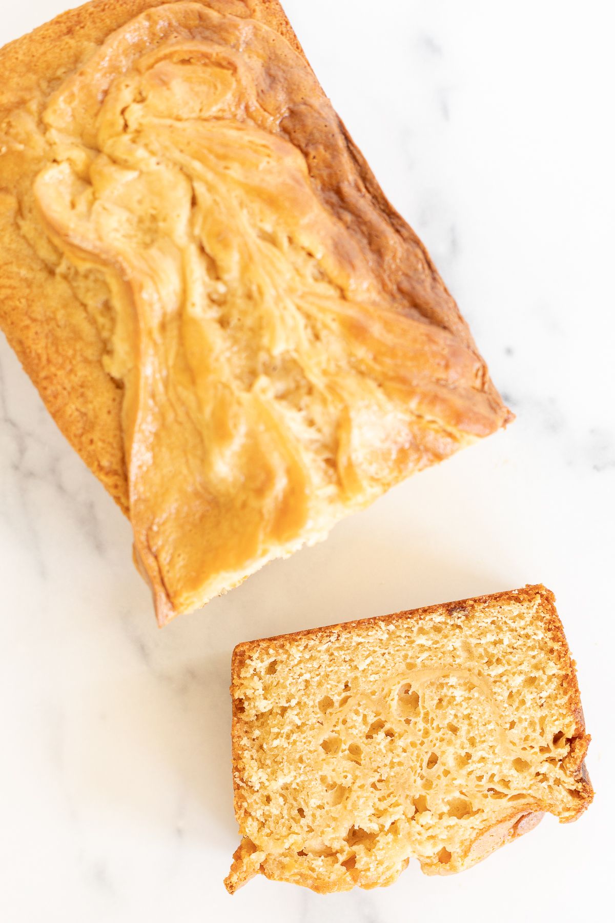 creamy cheesecake loaf using self-rising flour