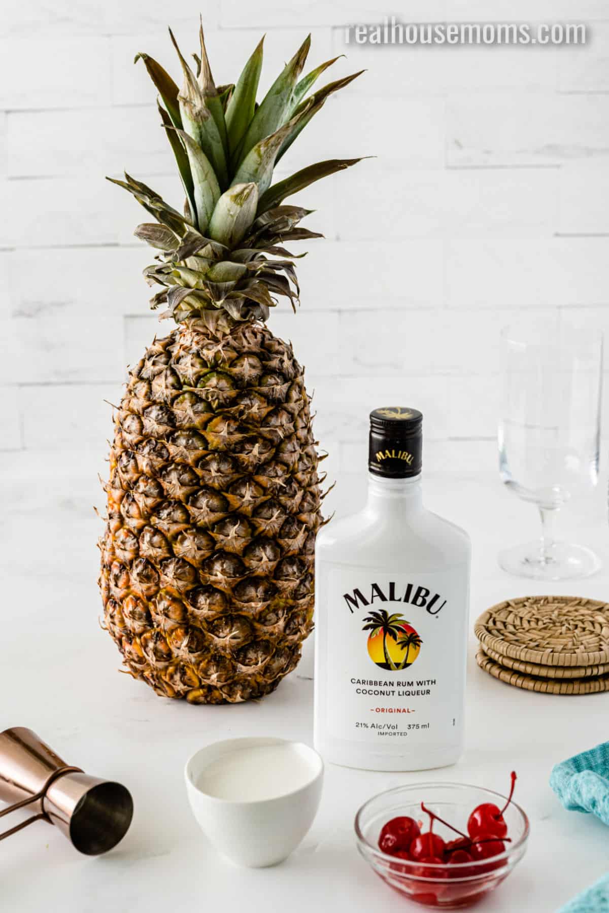 Cool Down with a Frozen Pineapple Drink with Malibu Rum