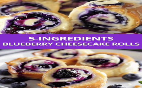 Delicious & Easy: Make 5 Ingredient Blueberry Cheesecake Rolls