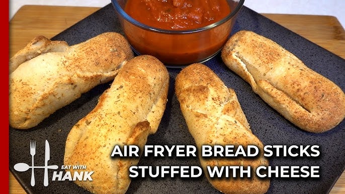 air fryer breadsticks stuffed with cheese
