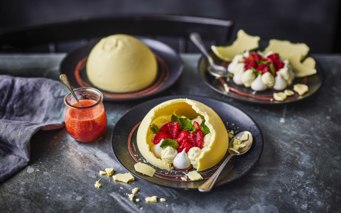 vanilla ice cream sphere recipe