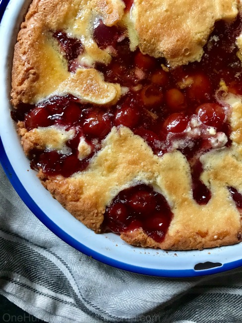 creating a cherry pie using canned filling
