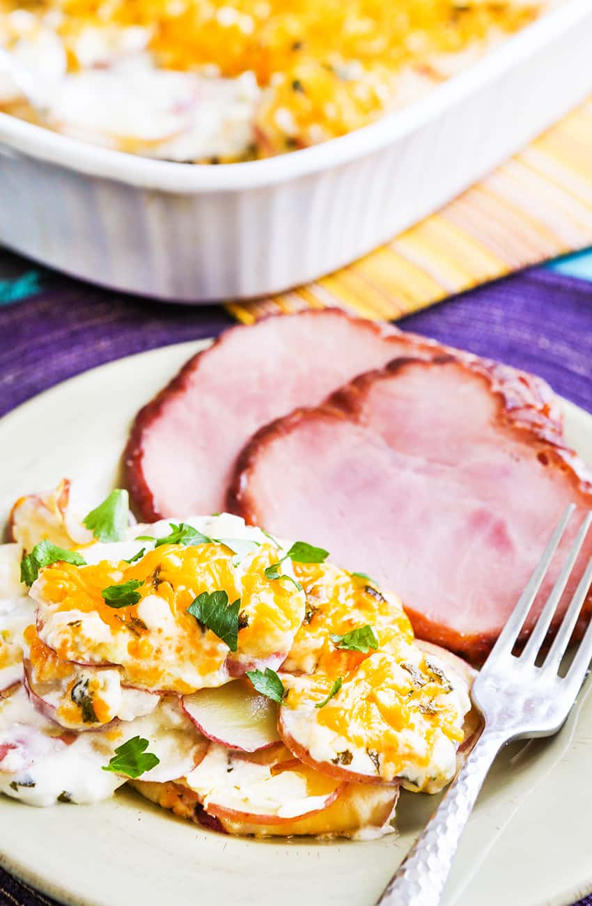ideal vegetables to accompany ham and scalloped potatoes