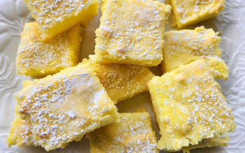 Best Angel Food Cake Mix Lemon Pie Filling Bars Recipe (Quick and Easy Dessert)