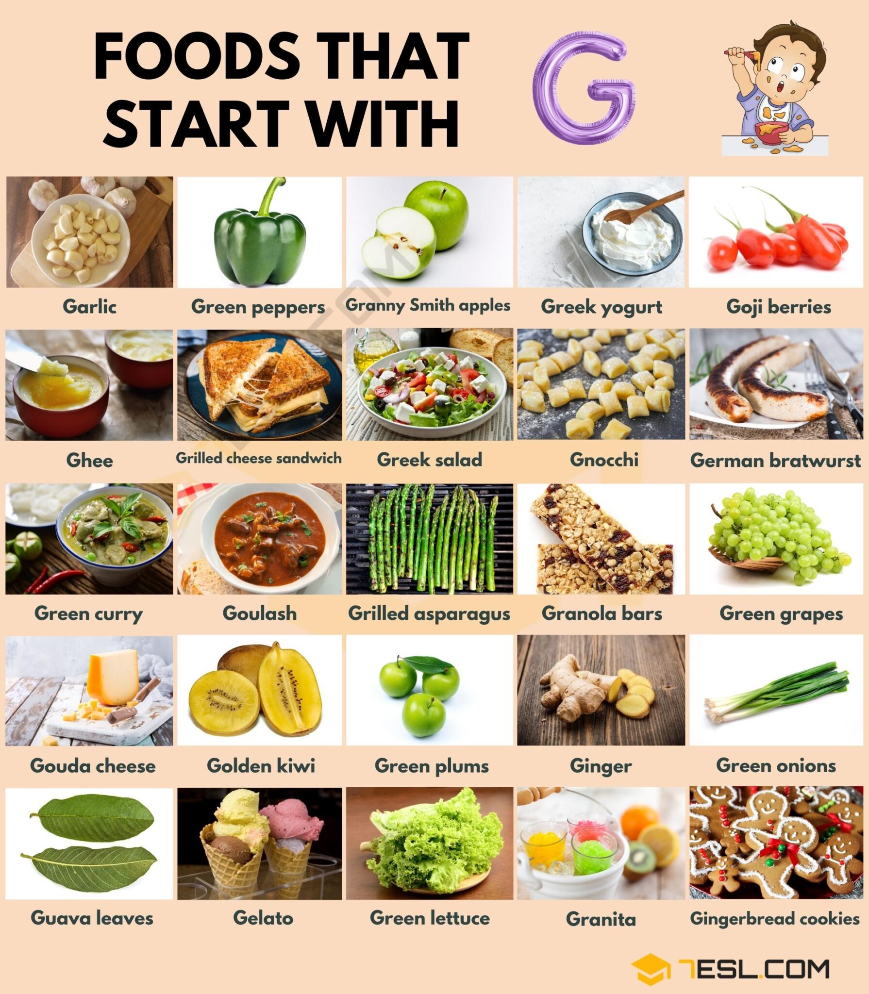 What Are Some Food That Begins With G? Read This!